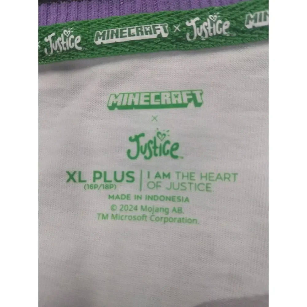 Justice Minecraft Tank Top Bike Shorts Outfit Girls(16P-18P)